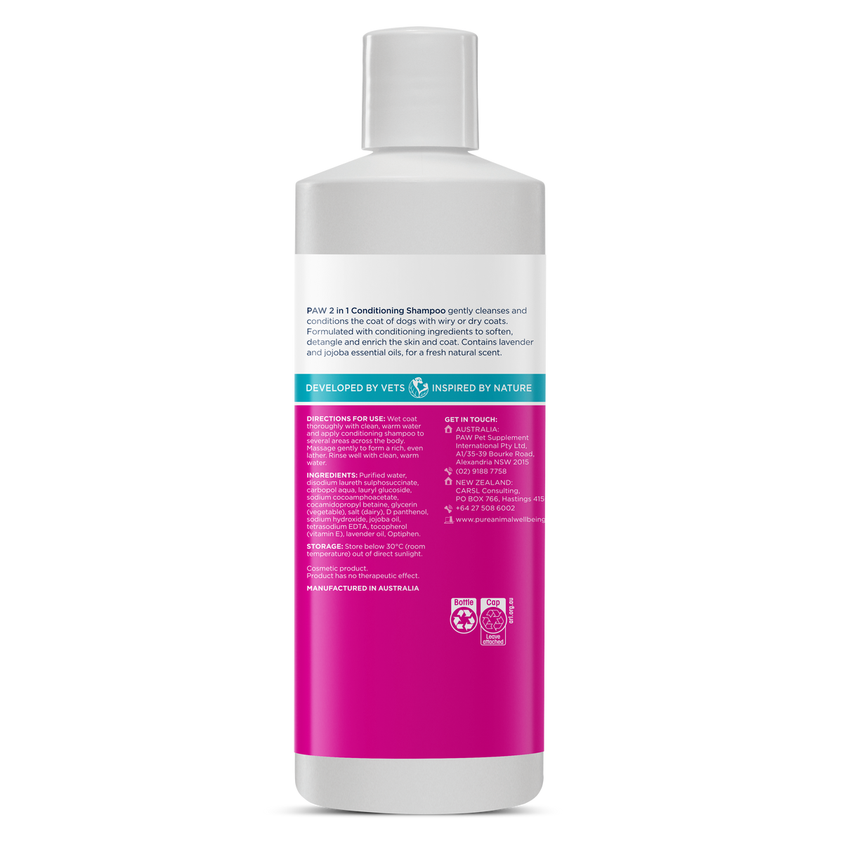 PAW 2in1 Conditioner and Shampoo | Pure Animal Wellbeing (PAW)