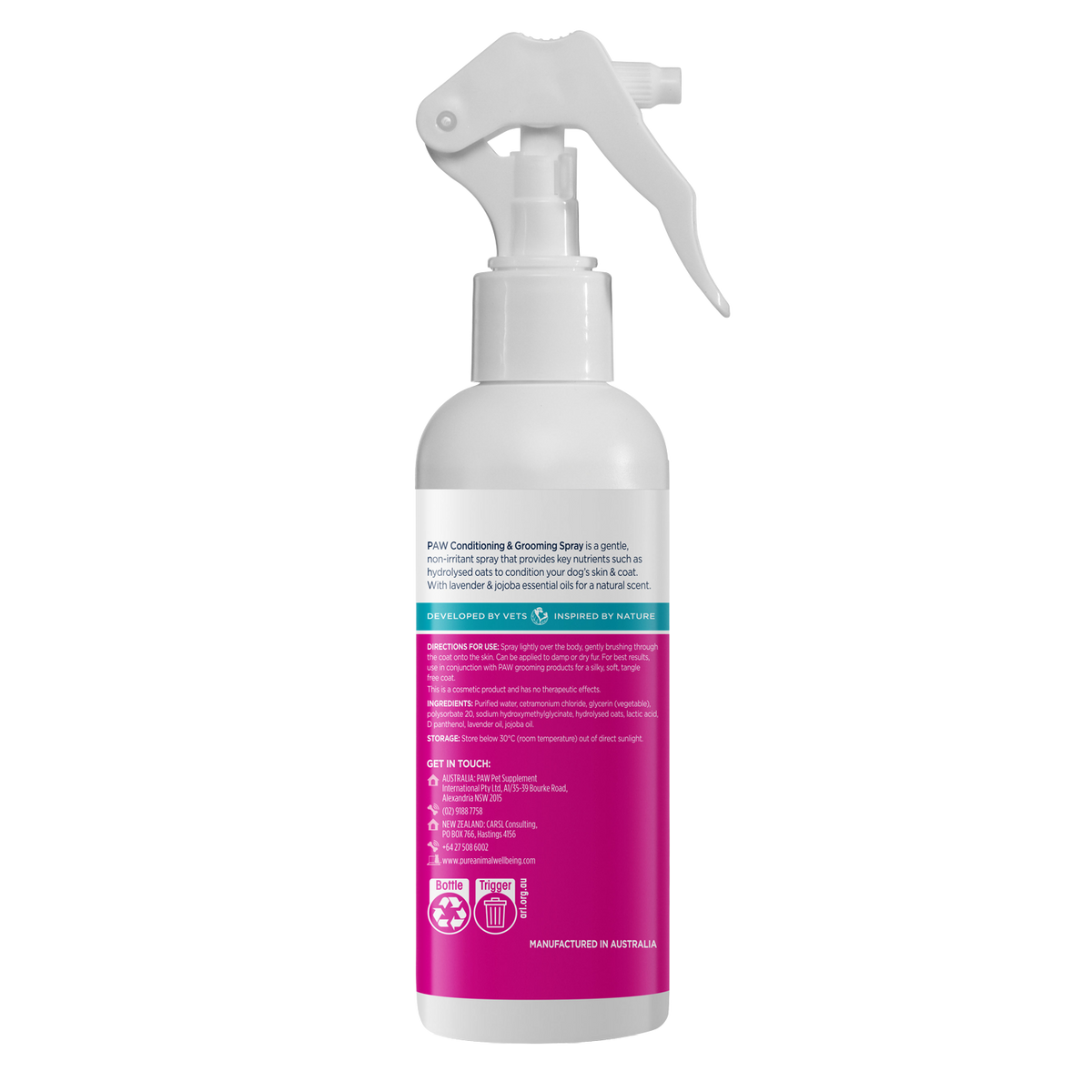 PAW Conditioning and Grooming Spray | Pure Animal Wellbeing (PAW)