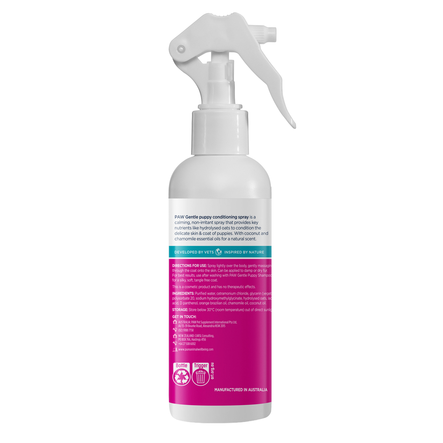 PAW Puppy Conditioning Spray | Pure Animal Wellbeing (PAW)