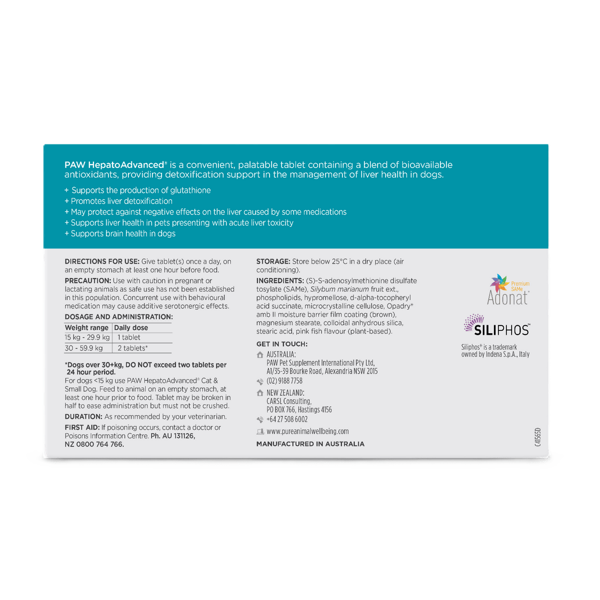PAW HepatoAdvanced® for Large Dogs | Pure Animal Wellbeing (PAW)