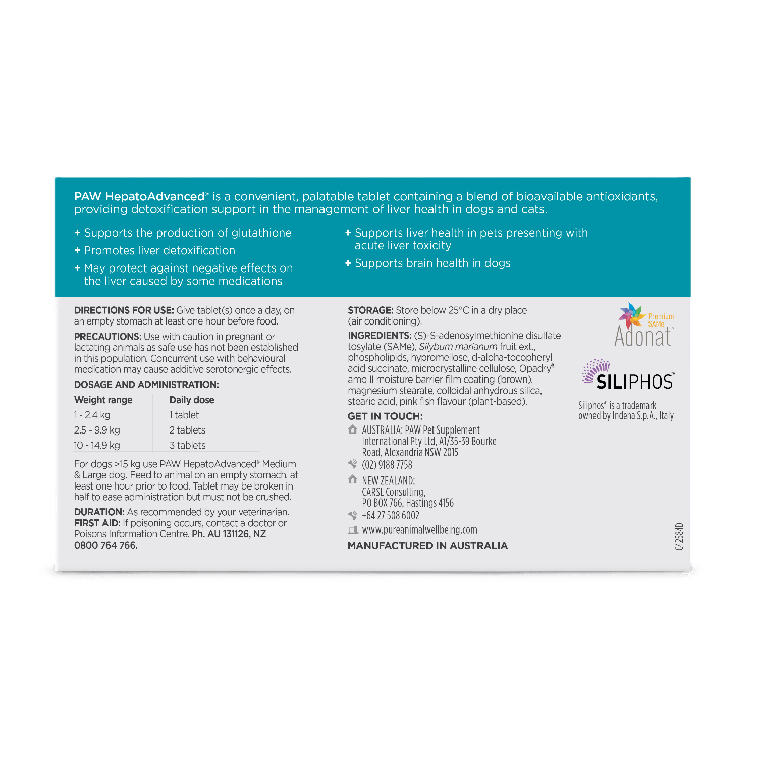 PAW HepatoAdvanced for Small Dogs | Pure Animal Wellbeing (PAW) PAW HepatoAdvanced for Small Dogs | Pure Animal Wellbeing (PAW)