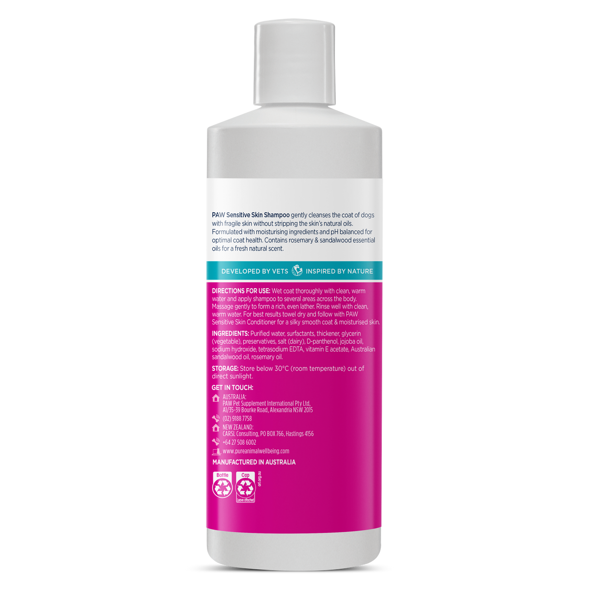 PAW Sensitive Skin Shampoo | Pure Animal Wellbeing (PAW)