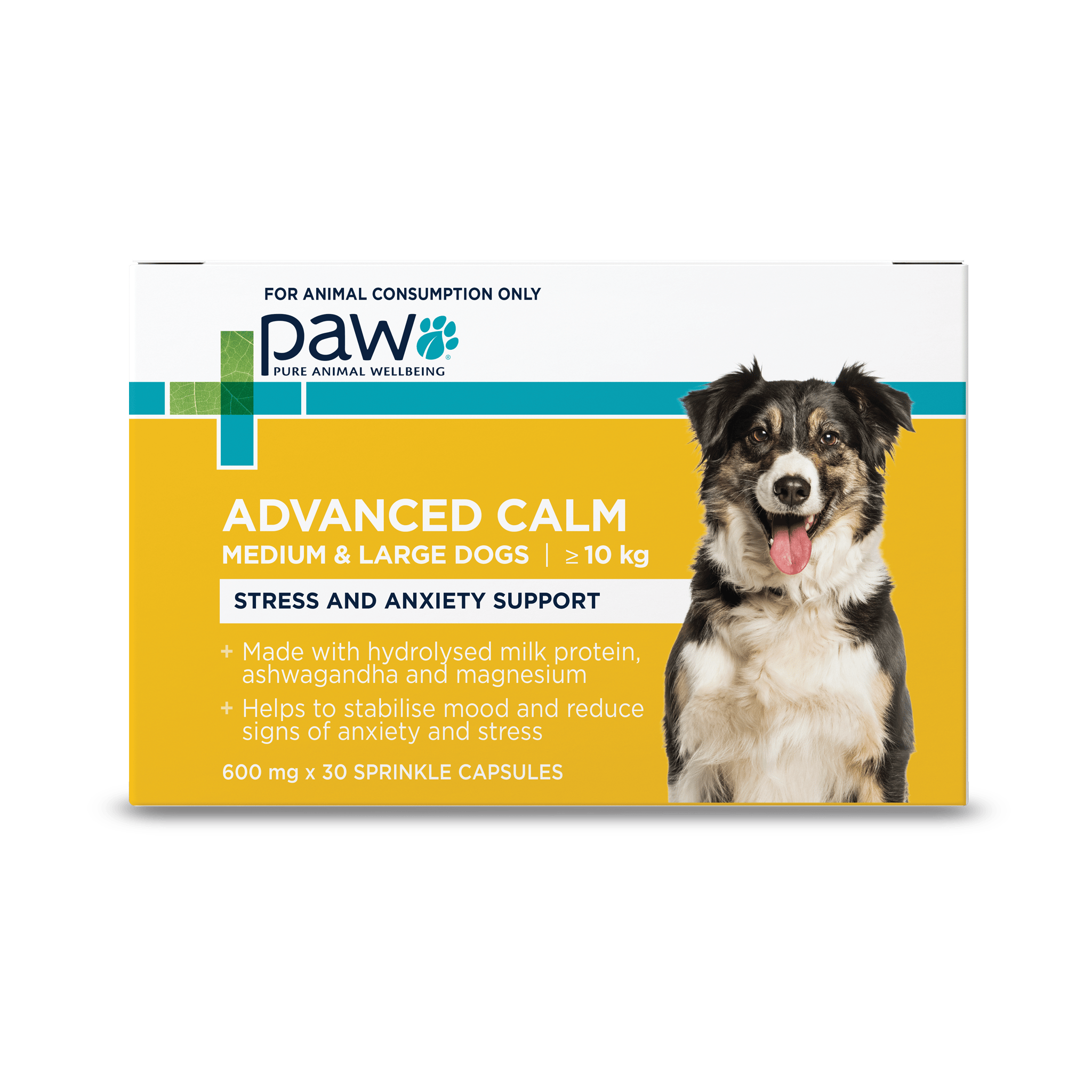 PAW Capsules 30 Capsules PAW Advanced Calm For Medium and Large Dogs
