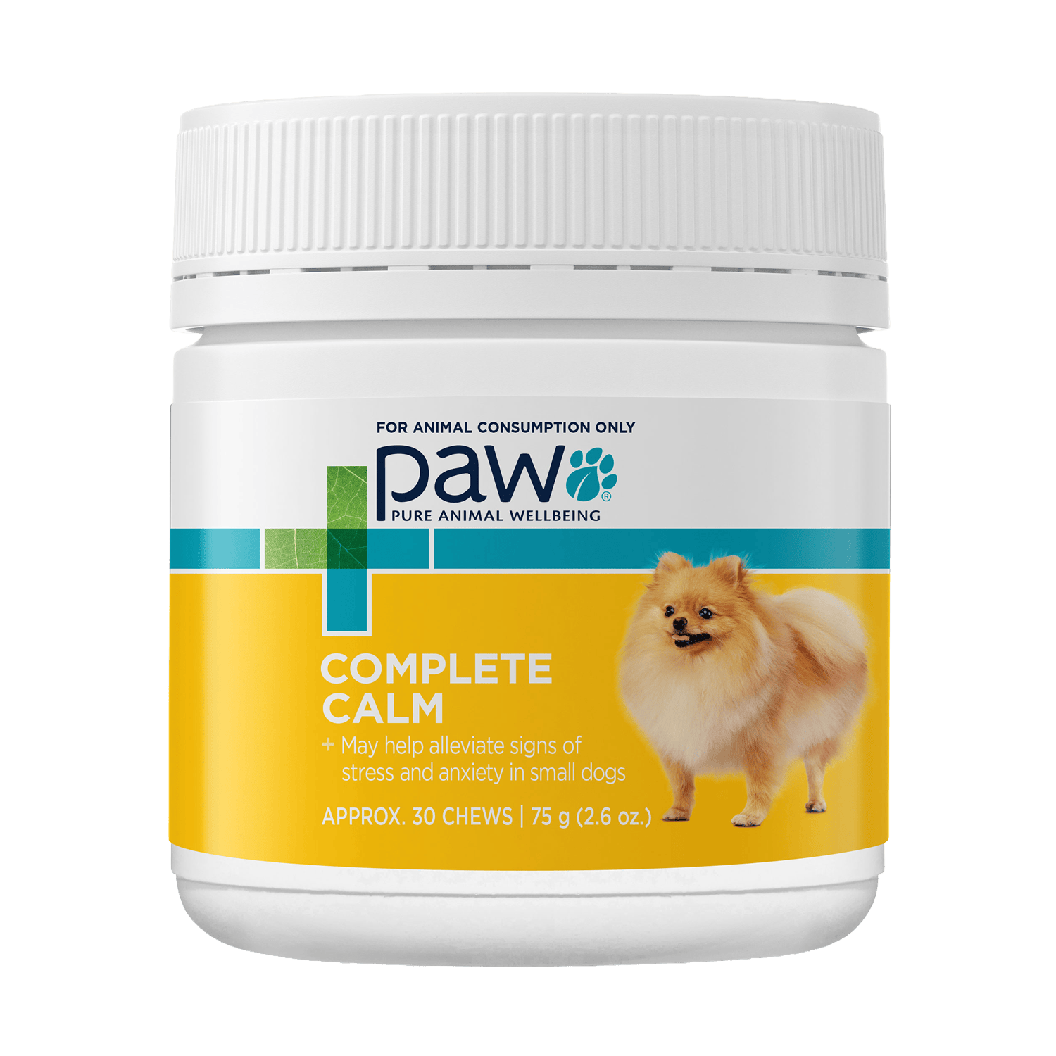 PAW Complete Calm Small Dog 30 Chews Front Label