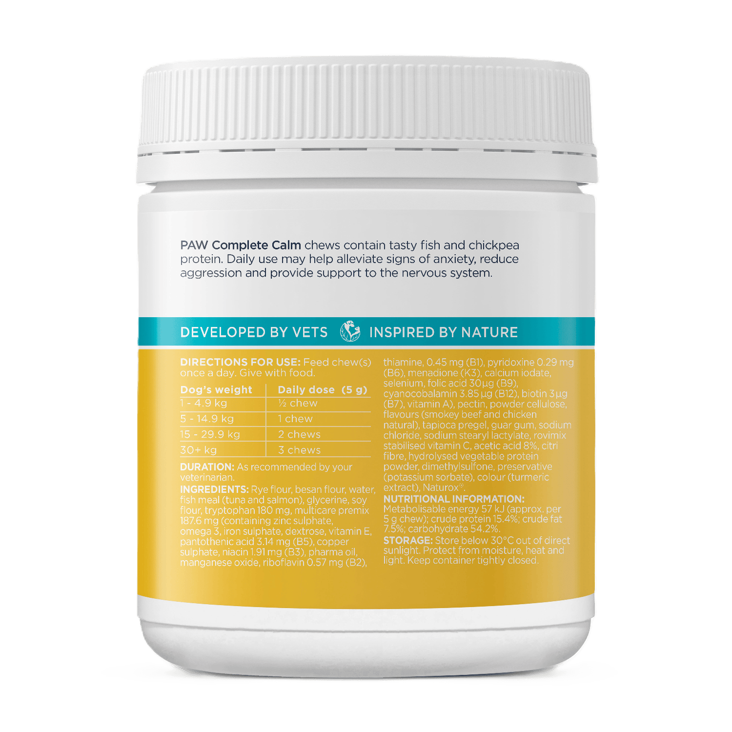 PAW Chews 60 Chews PAW Complete Calm Chews