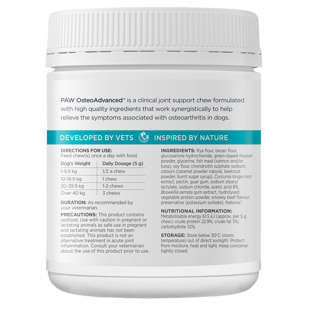 PAW OsteoAdvanced® Chews | Pure Animal Wellbeing (PAW)
