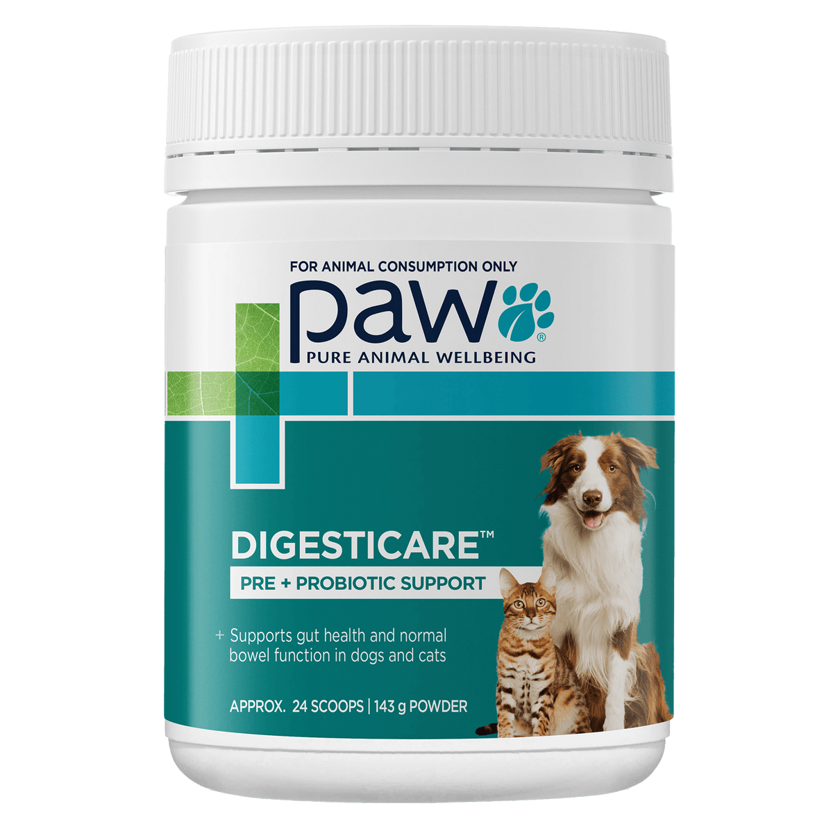 PAW DigestiCare® Pre + Probiotic Powder | Pure Animal Wellbeing (PAW)
