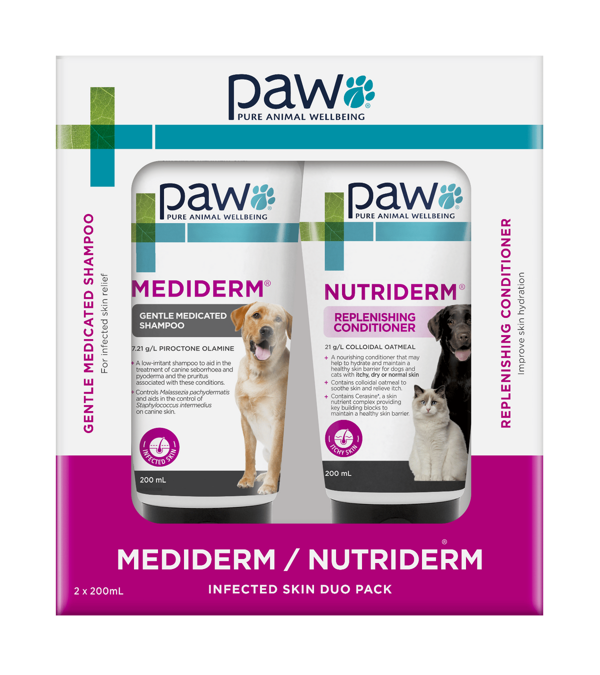 PAW Medi-NutriDerm Duo Pack | Pure Animal Wellbeing (PAW)