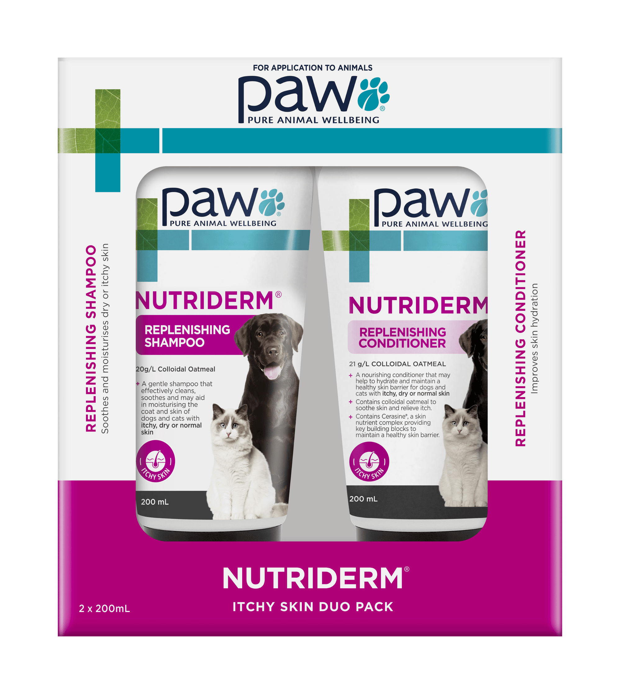 PAW Shampoo + Conditioner 200 mL Duo Pack PAW NutriDerm Duo Pack