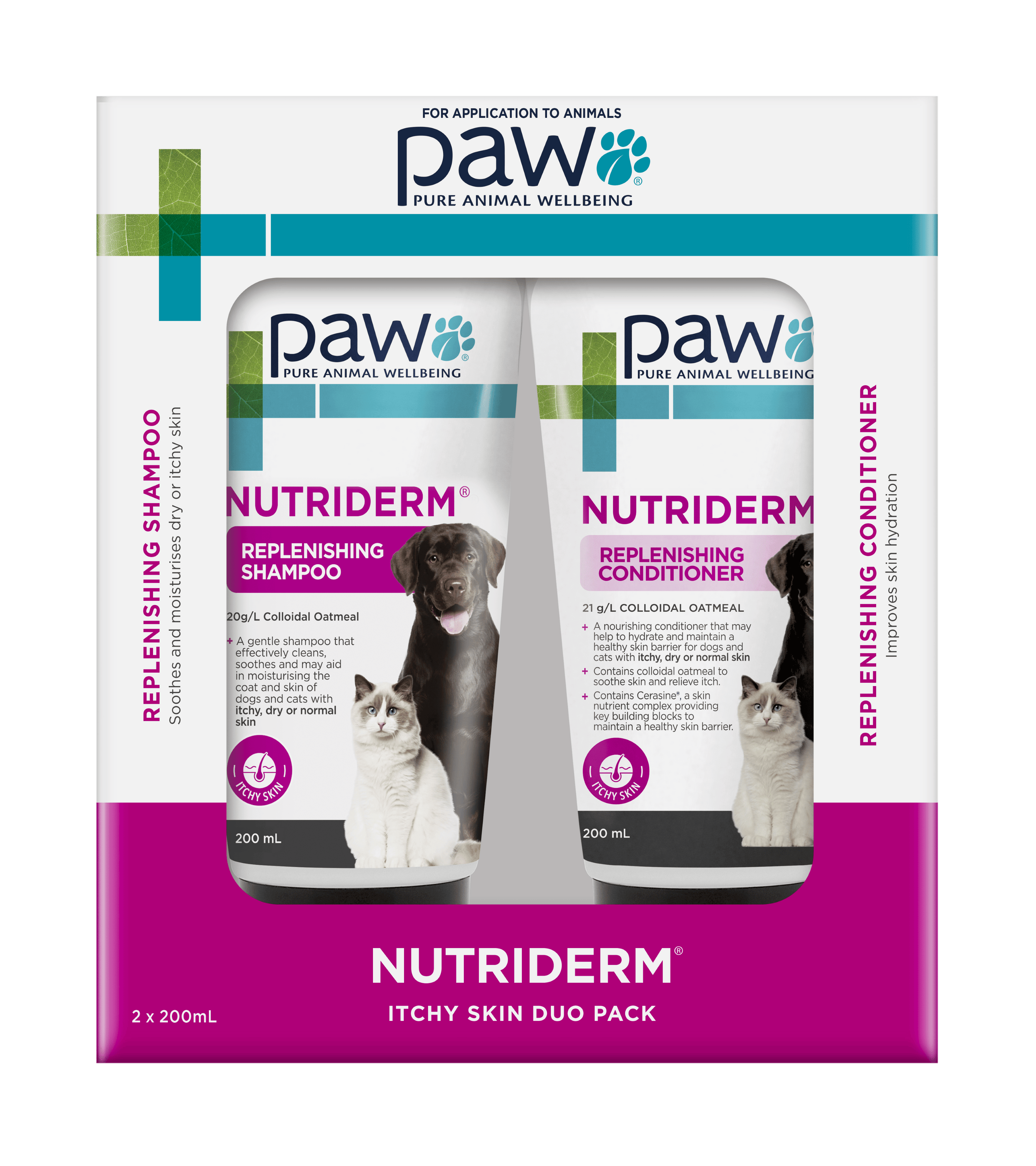 PAW Shampoo + Conditioner 200 mL Duo Pack PAW NutriDerm Duo Pack